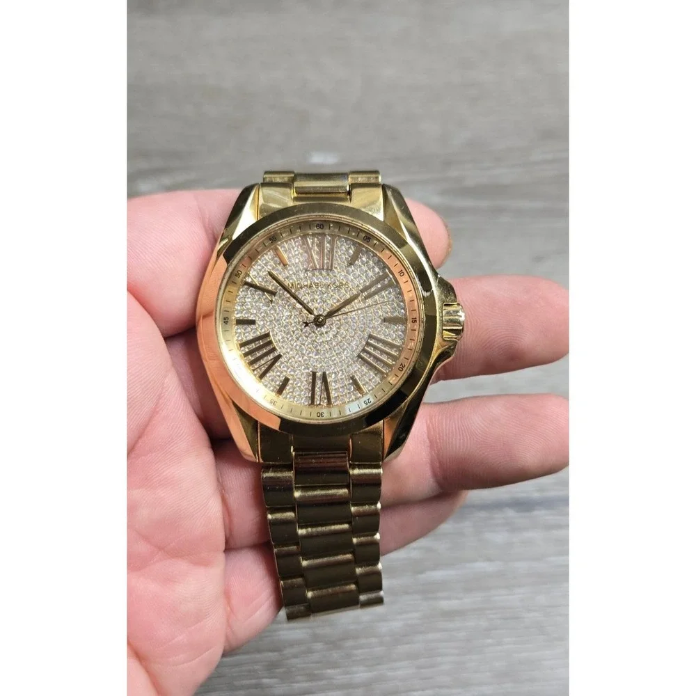 Michael Kors Watch mk-5738  Bradshaw gold-tone Band CRYSTALS CHRONOGRAPH WOMEN'S